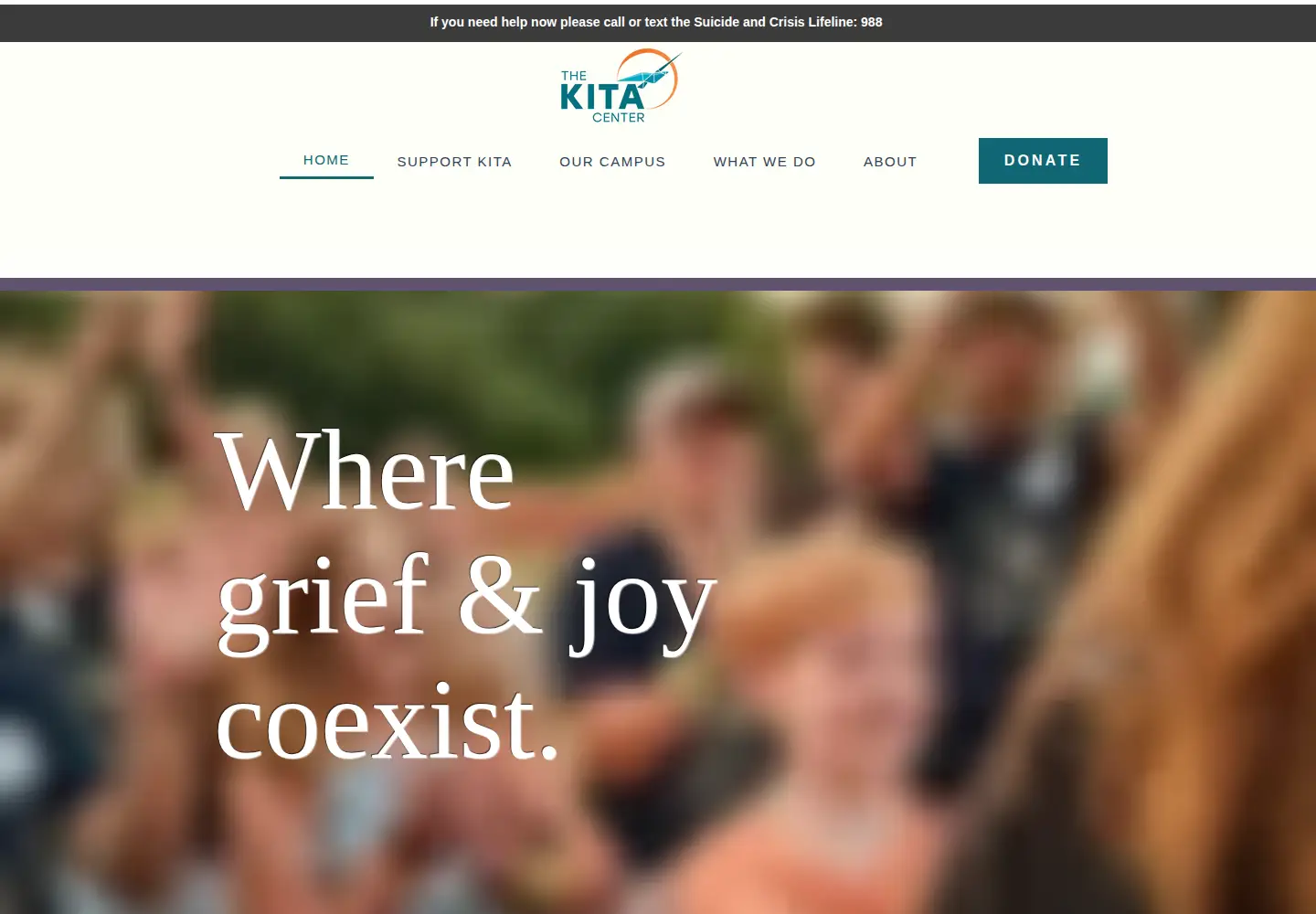 Captured homepage of thekitacenter.org in the current scan