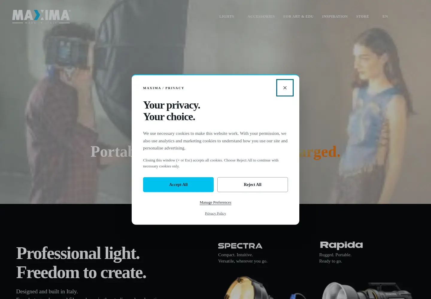 Screenshot of maximaled.com