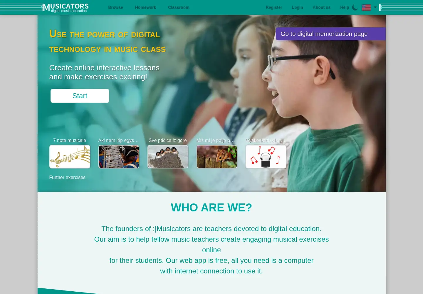 Screenshot of musicators.com