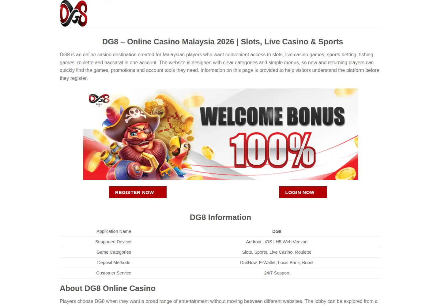 Captured homepage of dmctech.io in the current scan