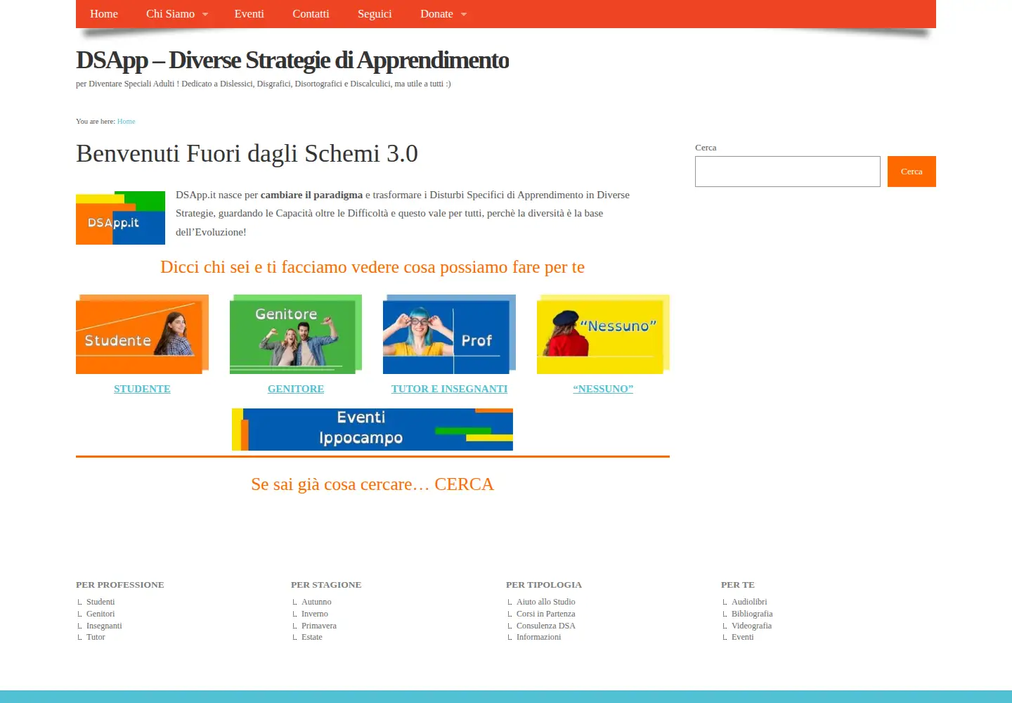 Captured homepage of dsapp.it in the current scan