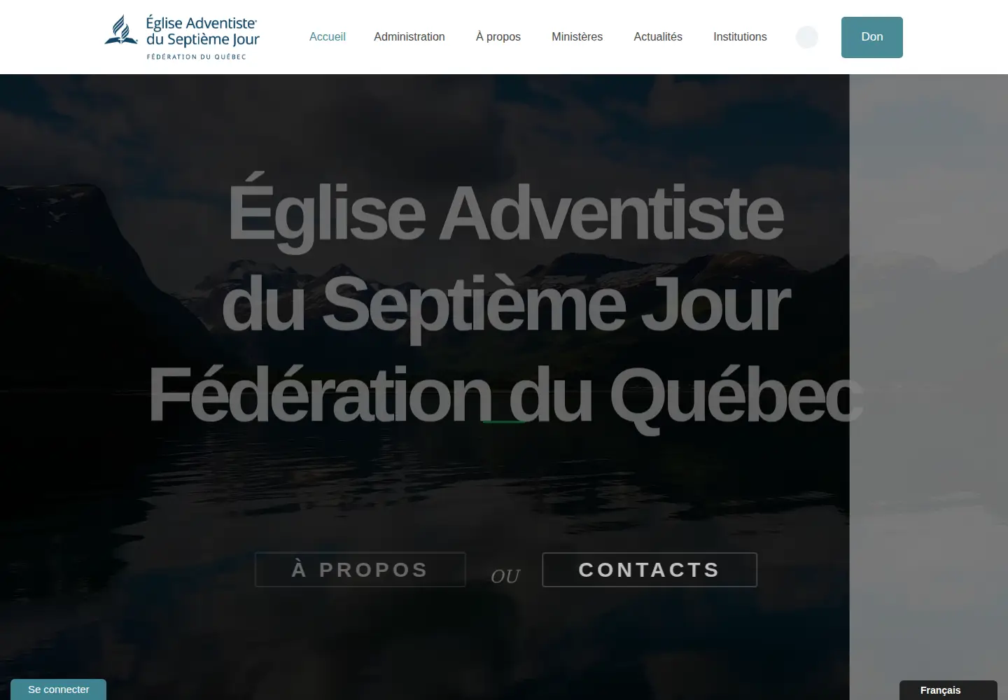 Captured homepage of sdaqc.org in the current scan