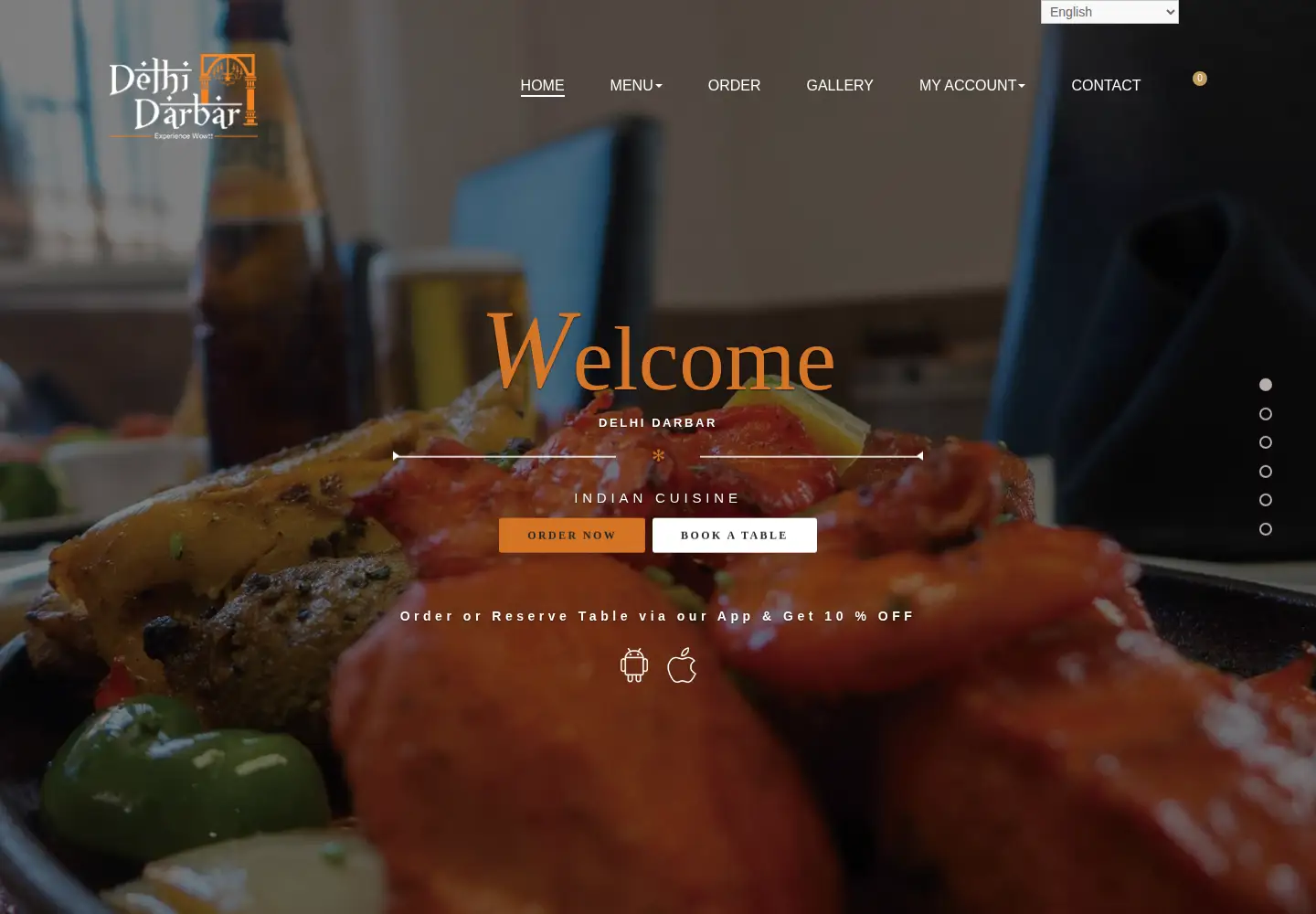 Screenshot of delhidarbar.es