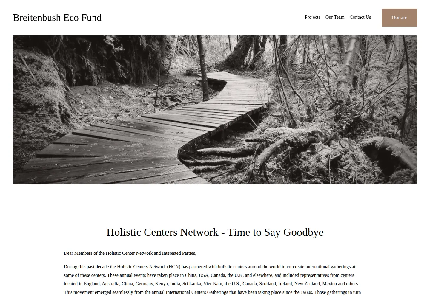 Screenshot of centersnetwork.org