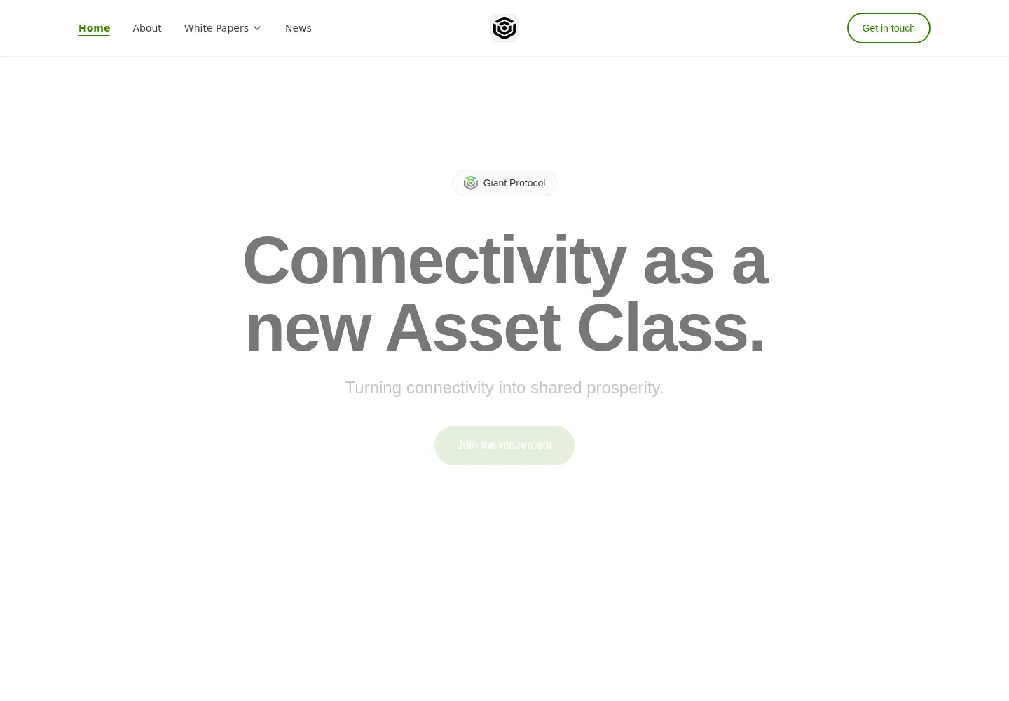 Screenshot of giantprotocol.org