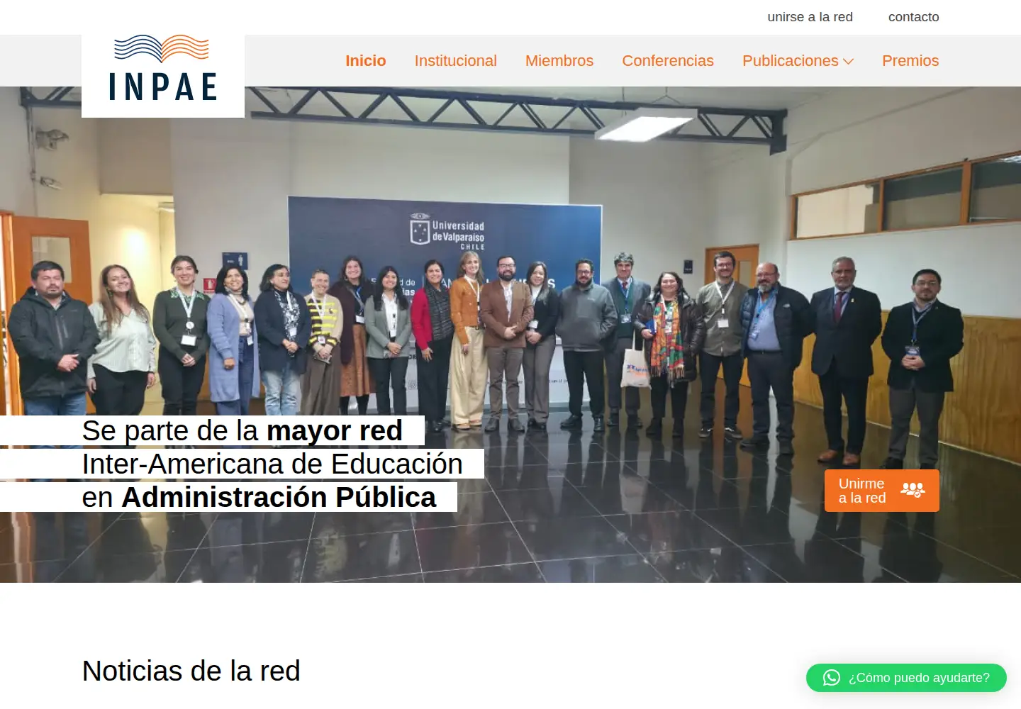 Screenshot of redinpae.org