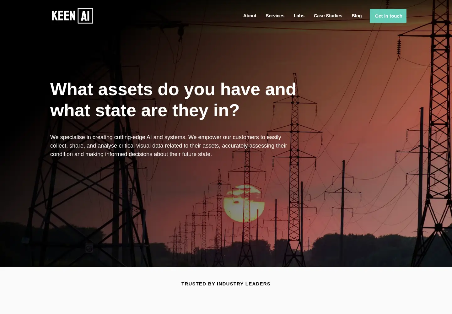 Screenshot of keen-ai.com