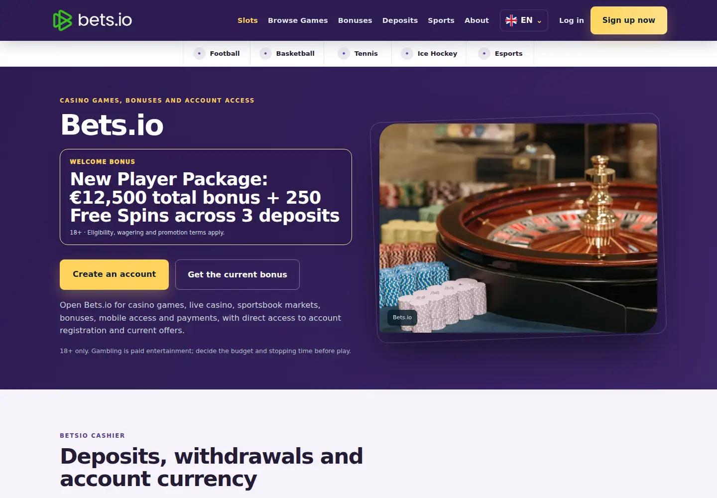 Screenshot of betsio.eu