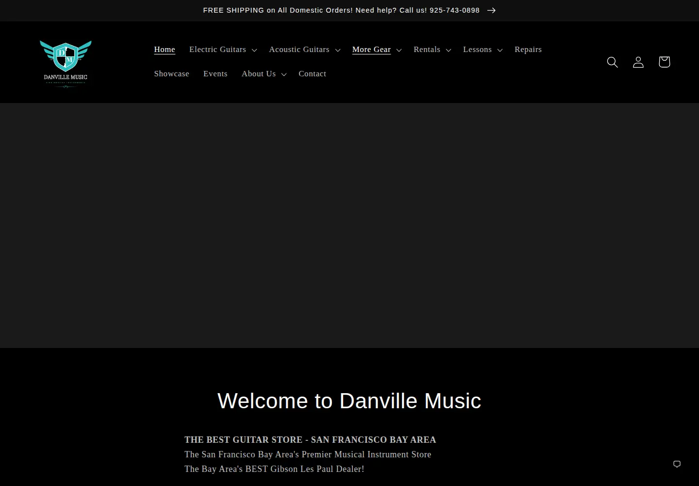Screenshot of danvillemusic.com