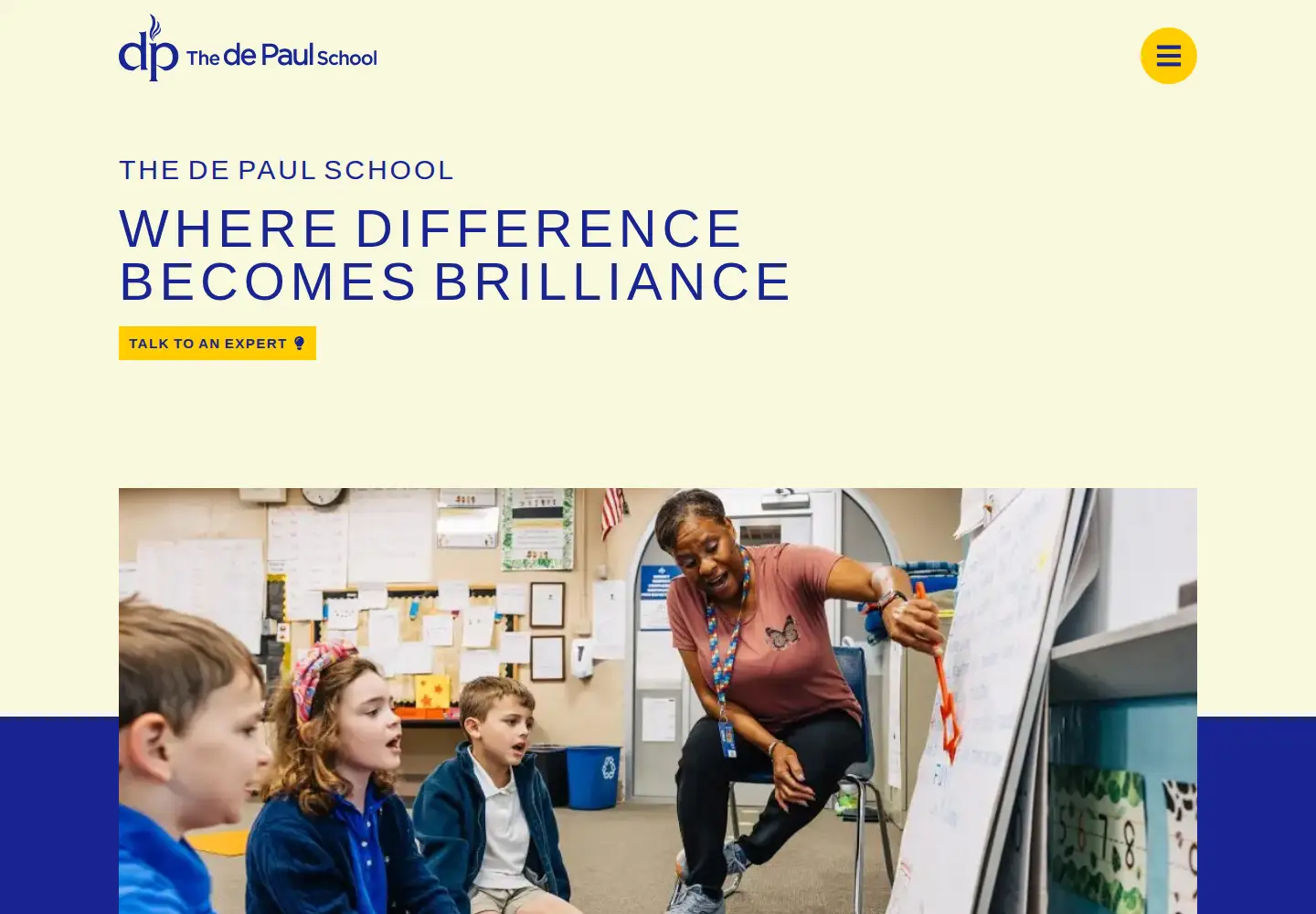 Screenshot of depaulschool.org