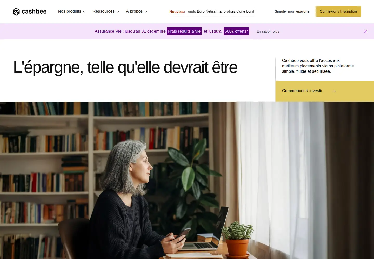 Screenshot of cashbee.fr