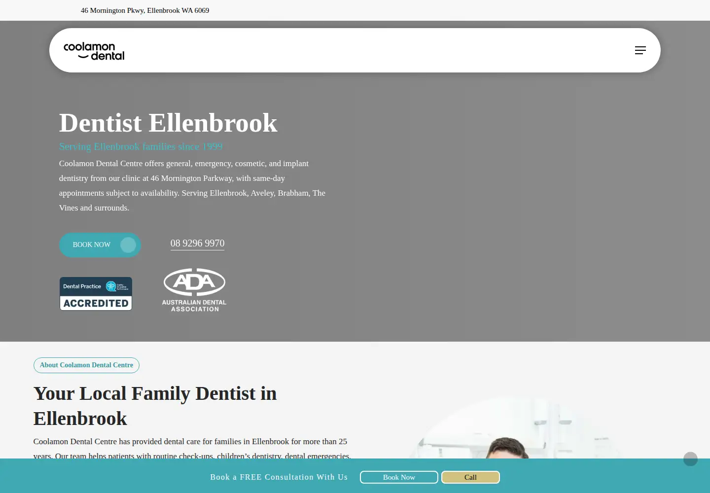 Screenshot of coolamondental.com.au