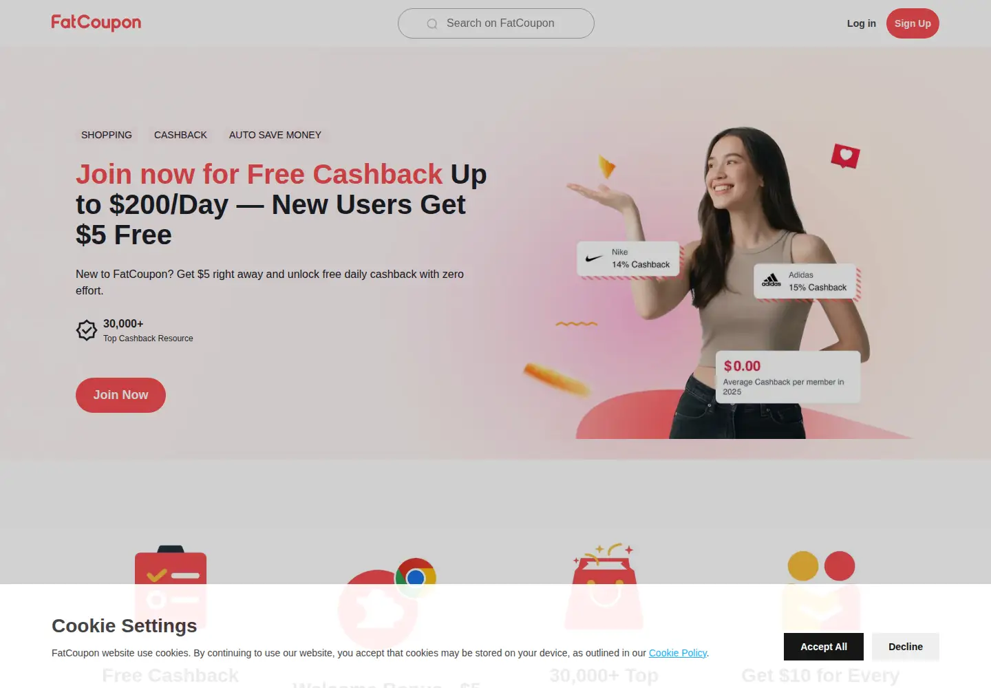 Screenshot of fatcoupon.com