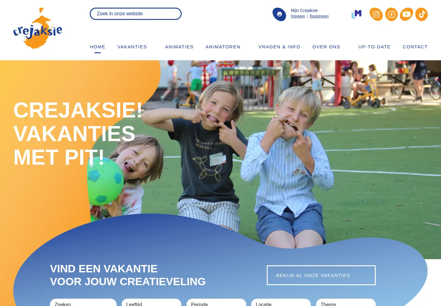 Screenshot of crejaksie.be