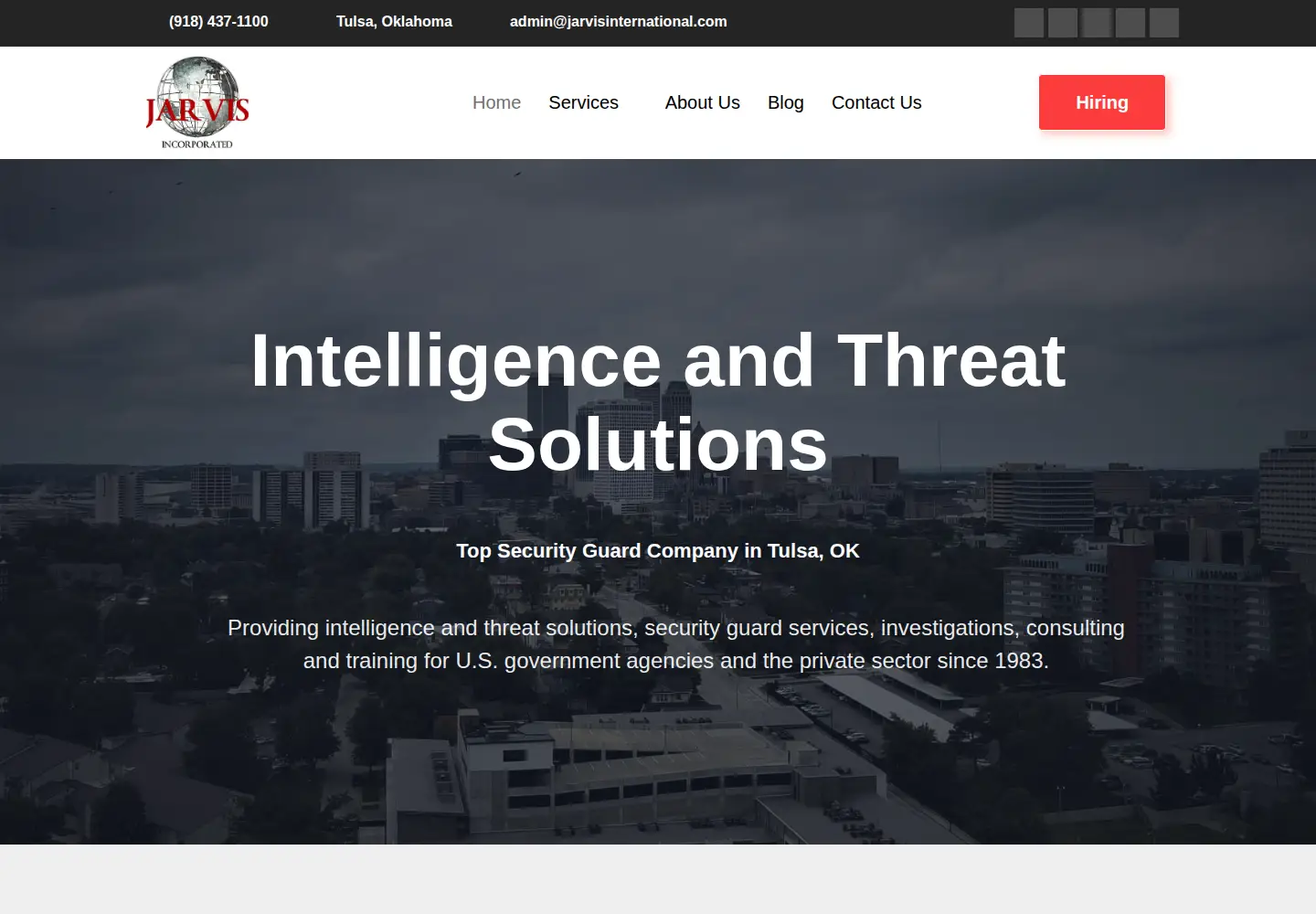 Screenshot of jarvisinternational.com