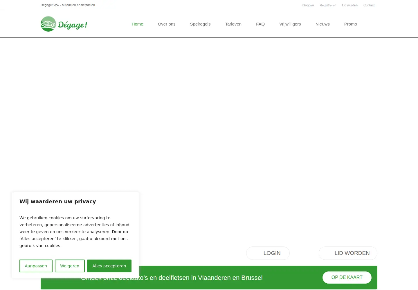 Screenshot of degage.be