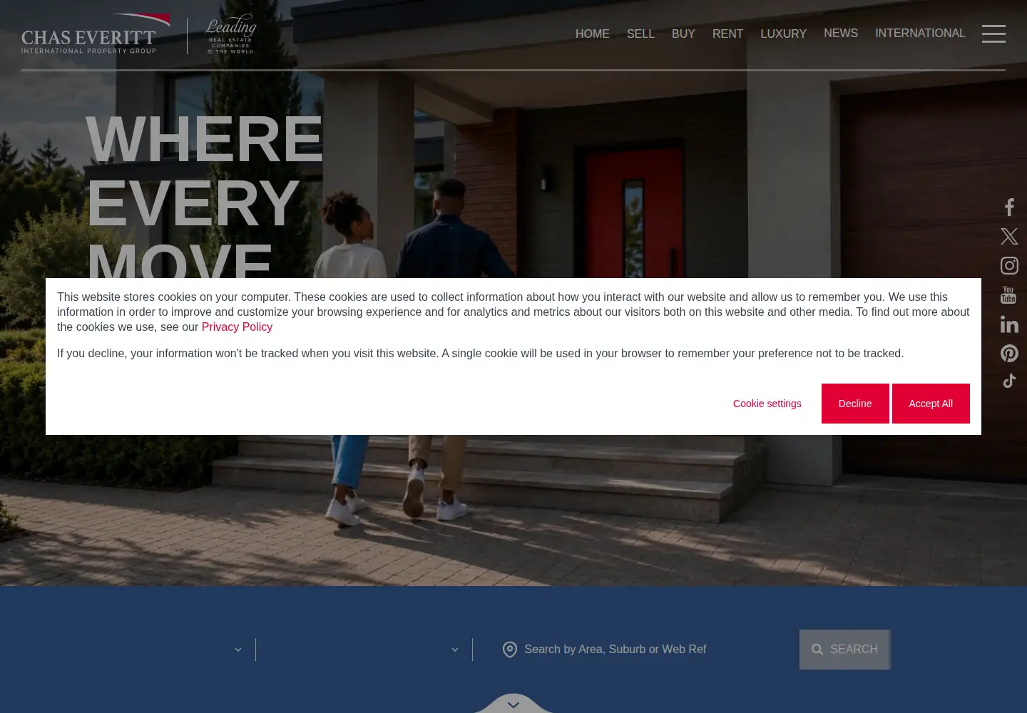 Screenshot of chaseveritt.co.za