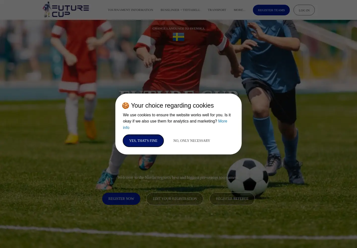 Screenshot of futurecup.se
