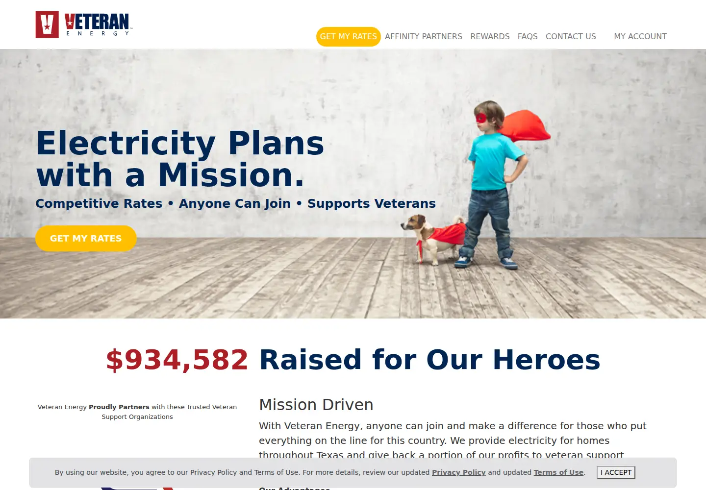 Screenshot of veteranenergyusa.com