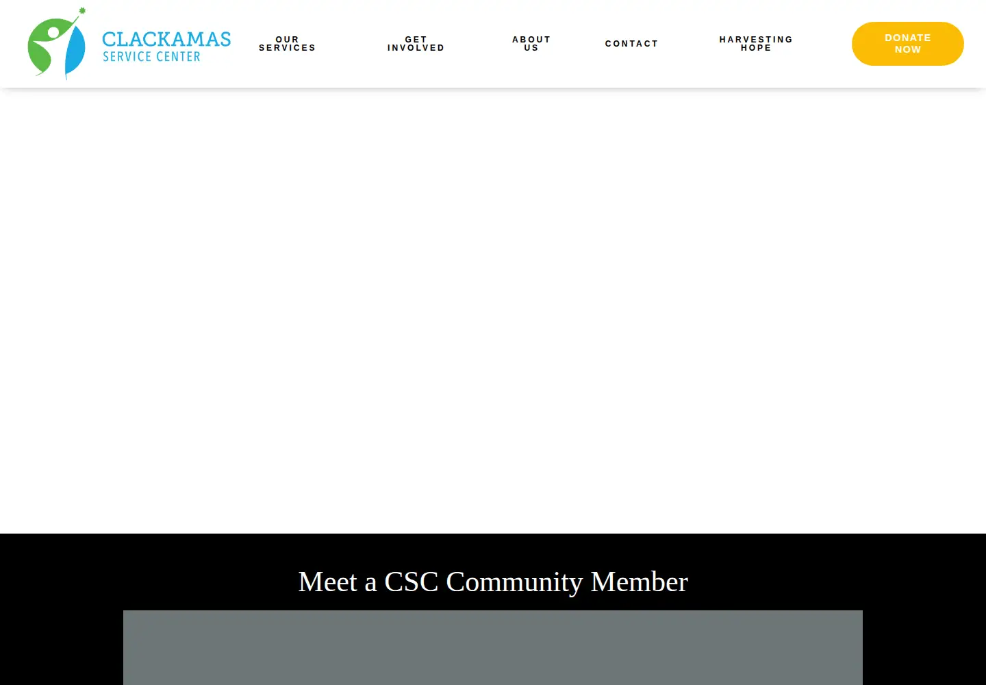 Captured homepage of cscoregon.org in the current scan
