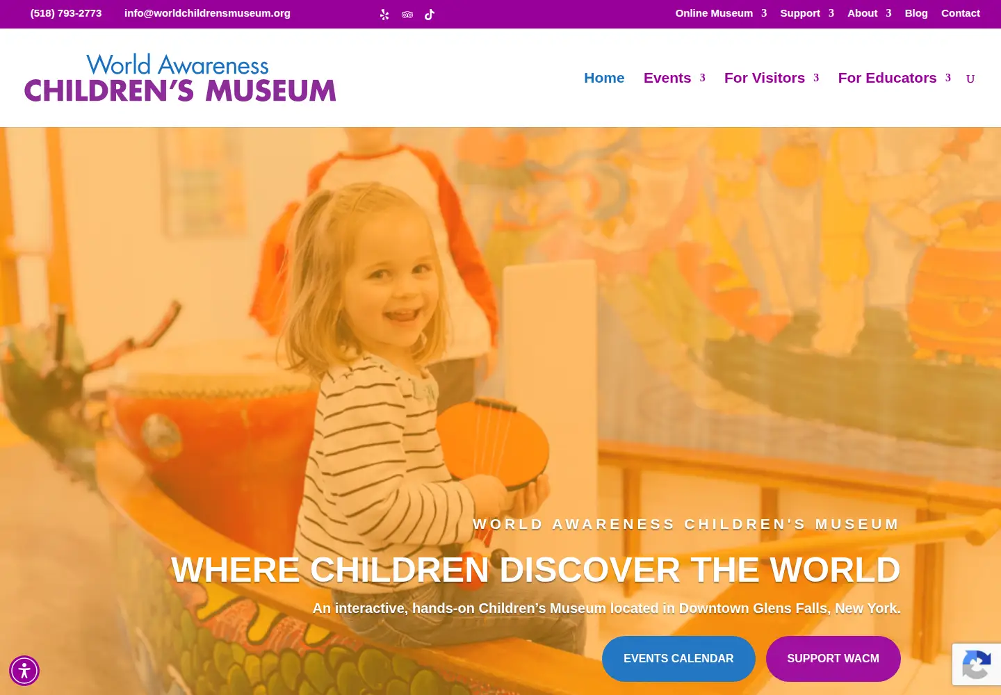 Screenshot of worldchildrensmuseum.org