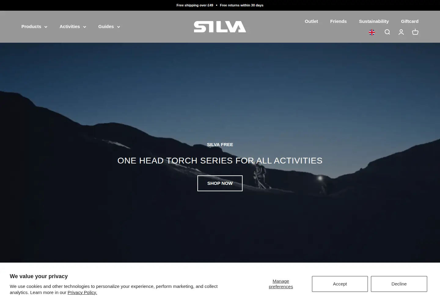 Captured homepage of silvasweden.uk in the current scan