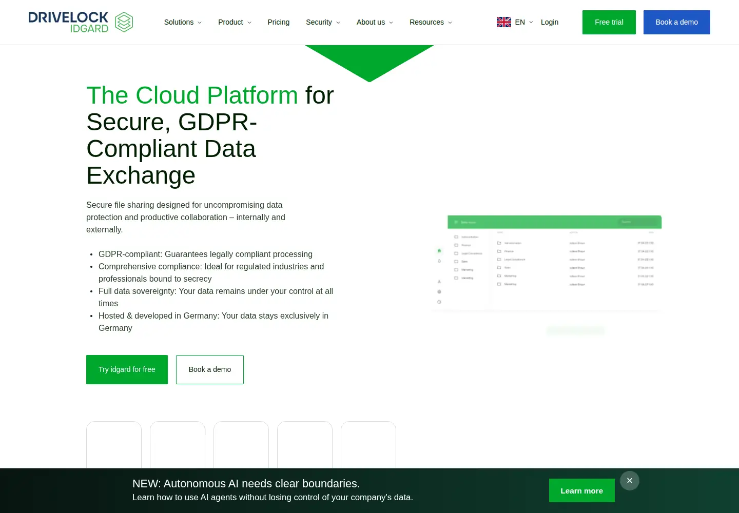 Screenshot of idgard.com