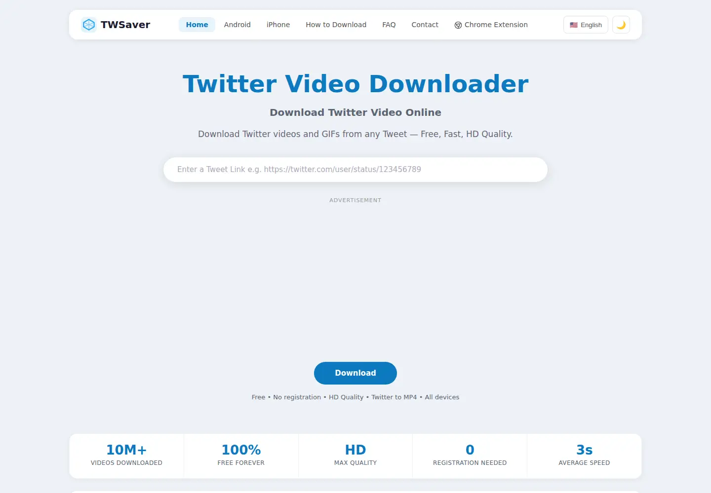 Screenshot of twsaver.com