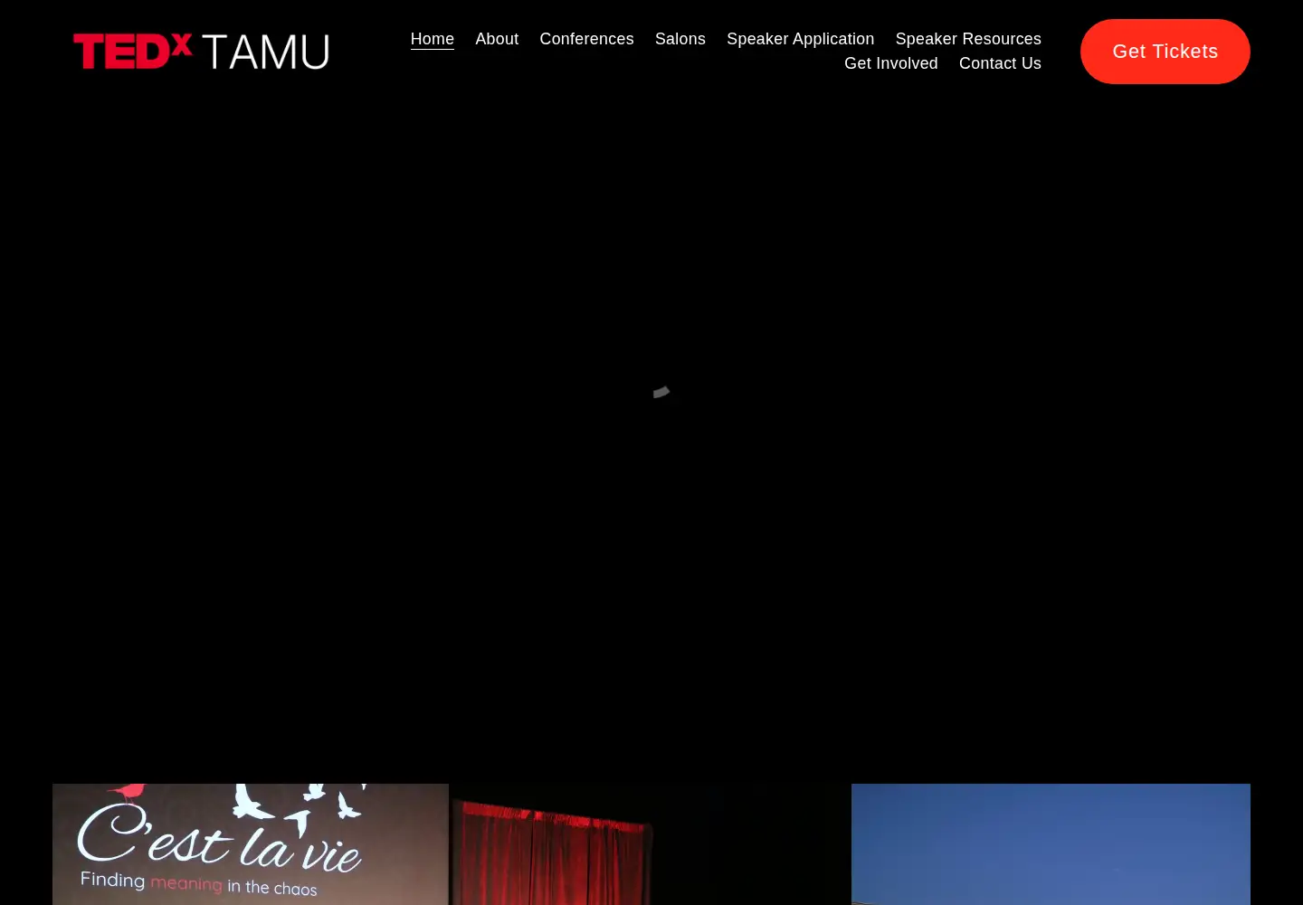Screenshot of tedxtamu.org