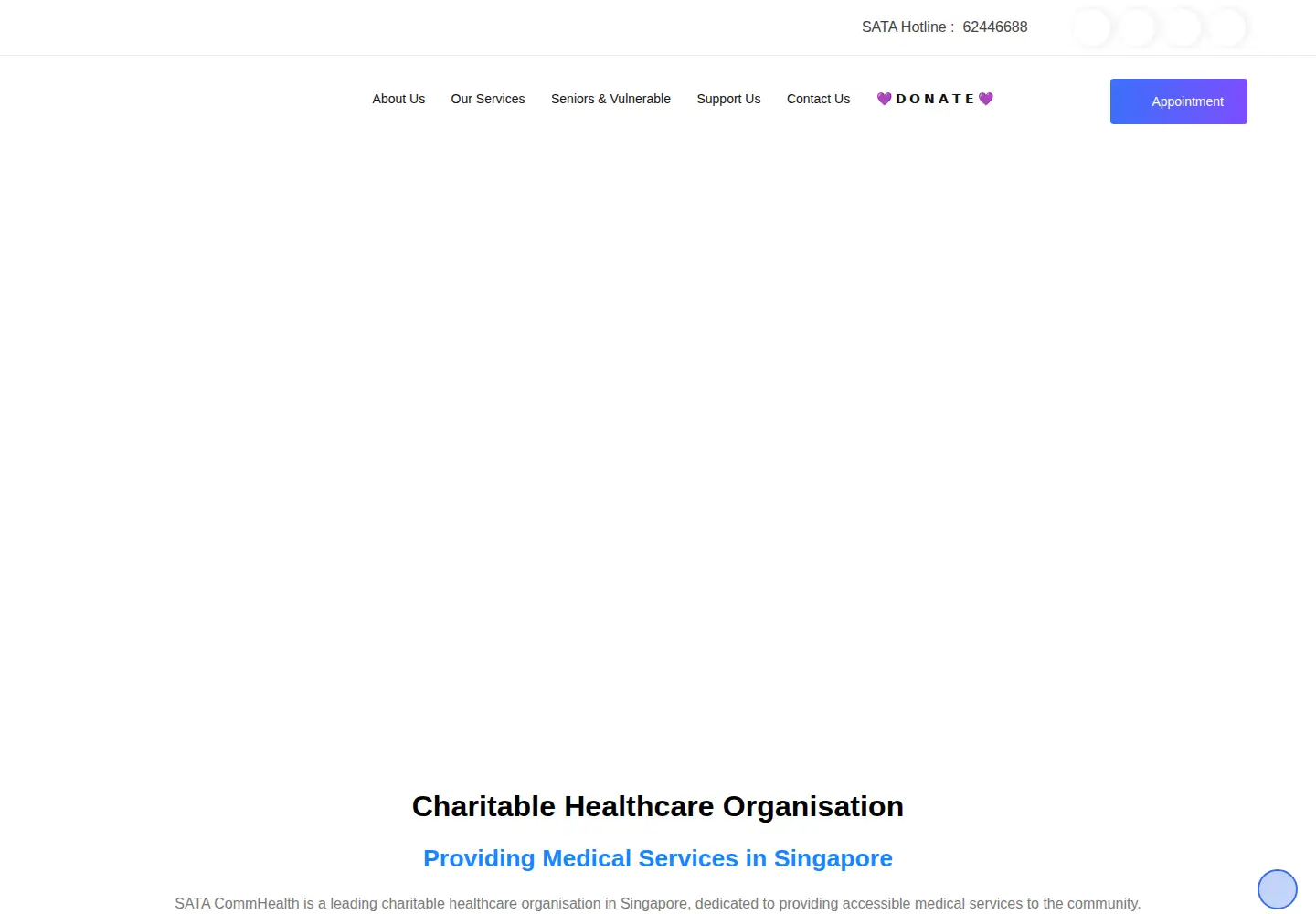 Captured homepage of sata.com.sg in the current scan