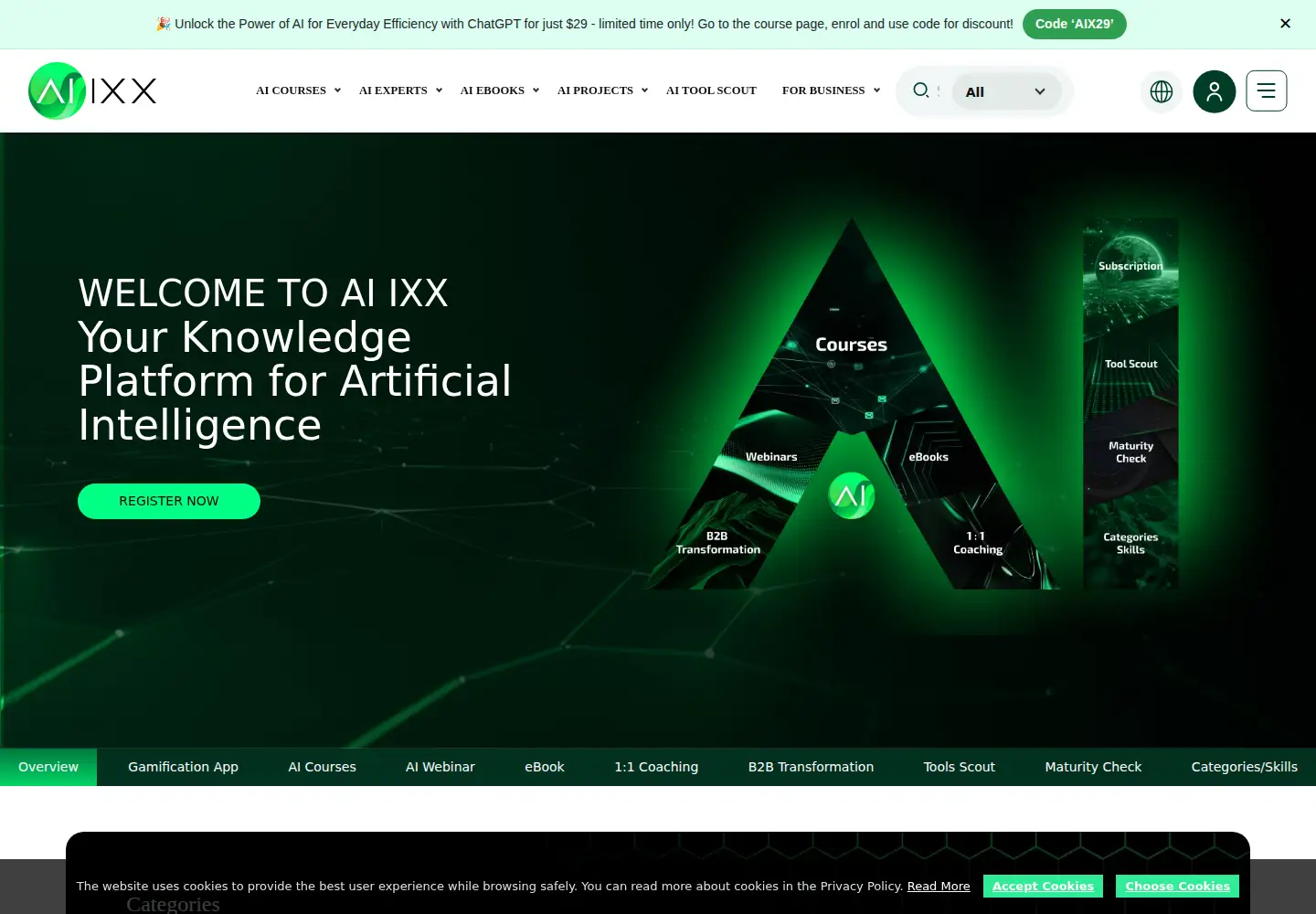 Screenshot of aiixx.ai