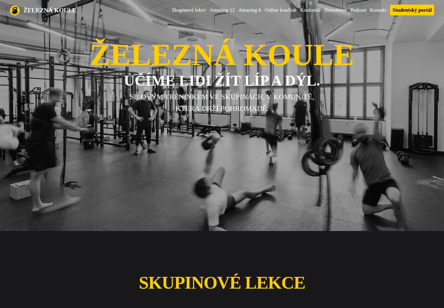 Captured homepage of zeleznakoule.cz in the current scan