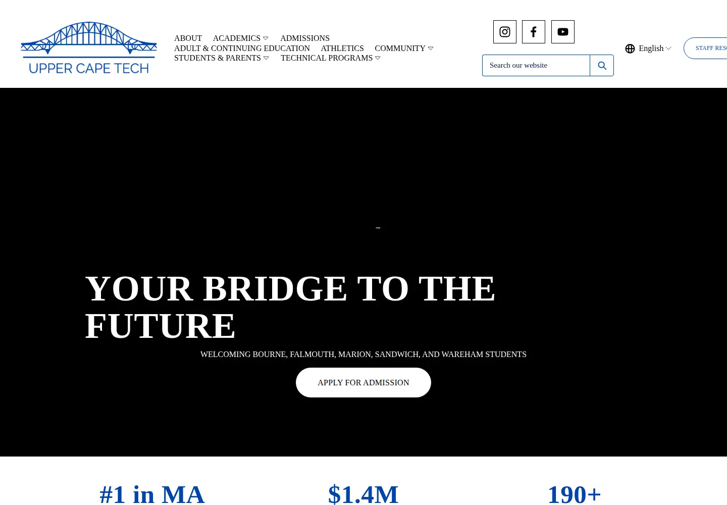 Screenshot of uppercapetech.com