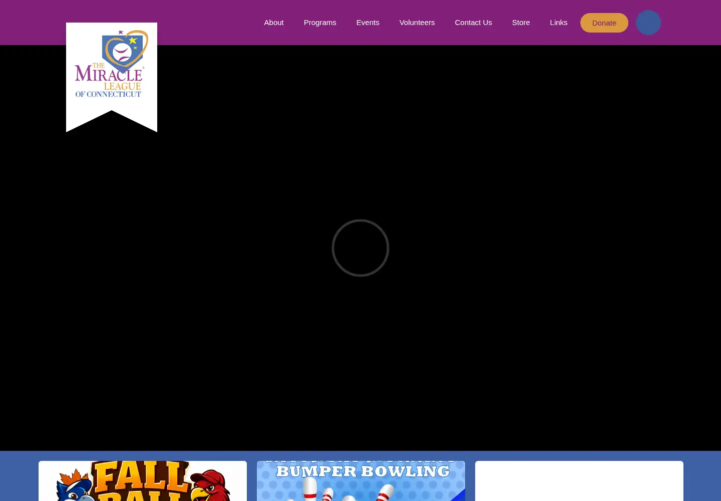 Screenshot of miracleleaguect.org