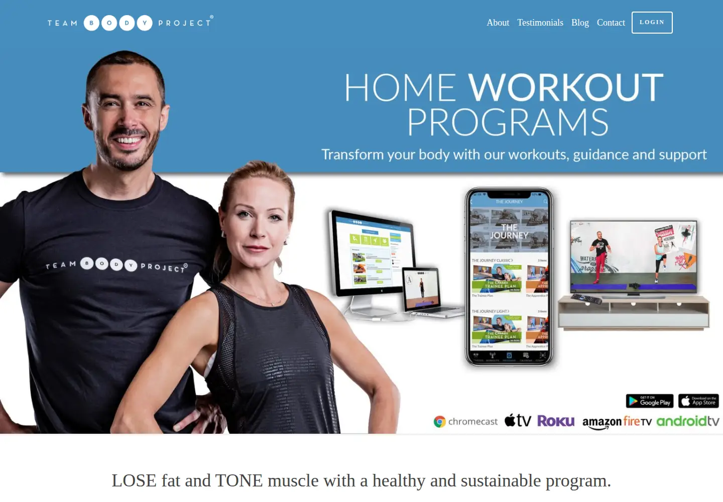 Captured homepage of teambodyproject.com in the current scan
