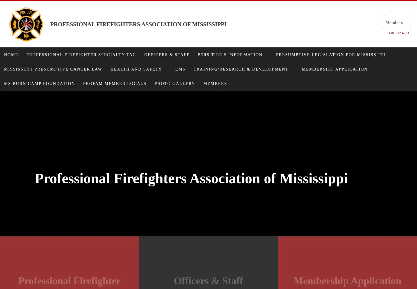 Screenshot of pffms.org