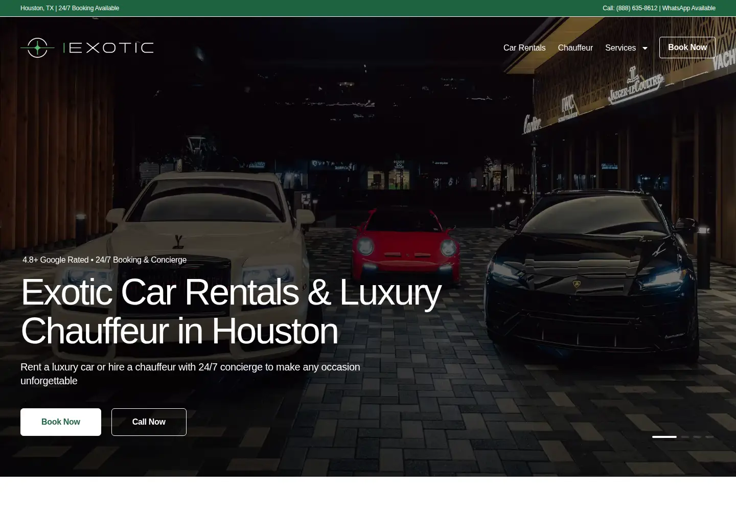 Screenshot of iexoticauto.com