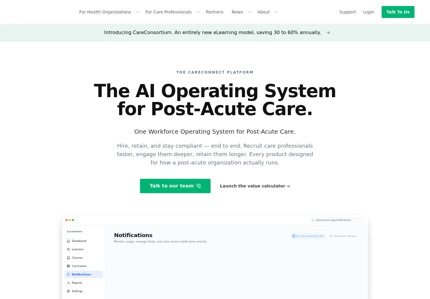 Screenshot of careconnectmobile.com