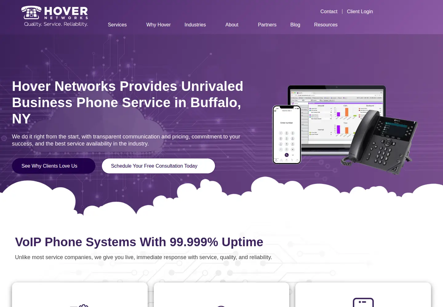 Screenshot of hovernetworks.com