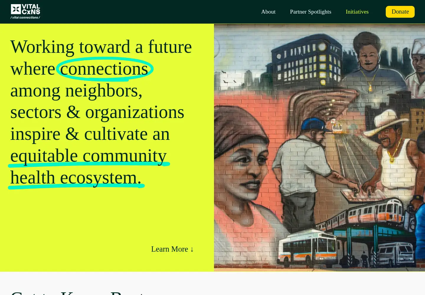 Screenshot of vitalcxns.org