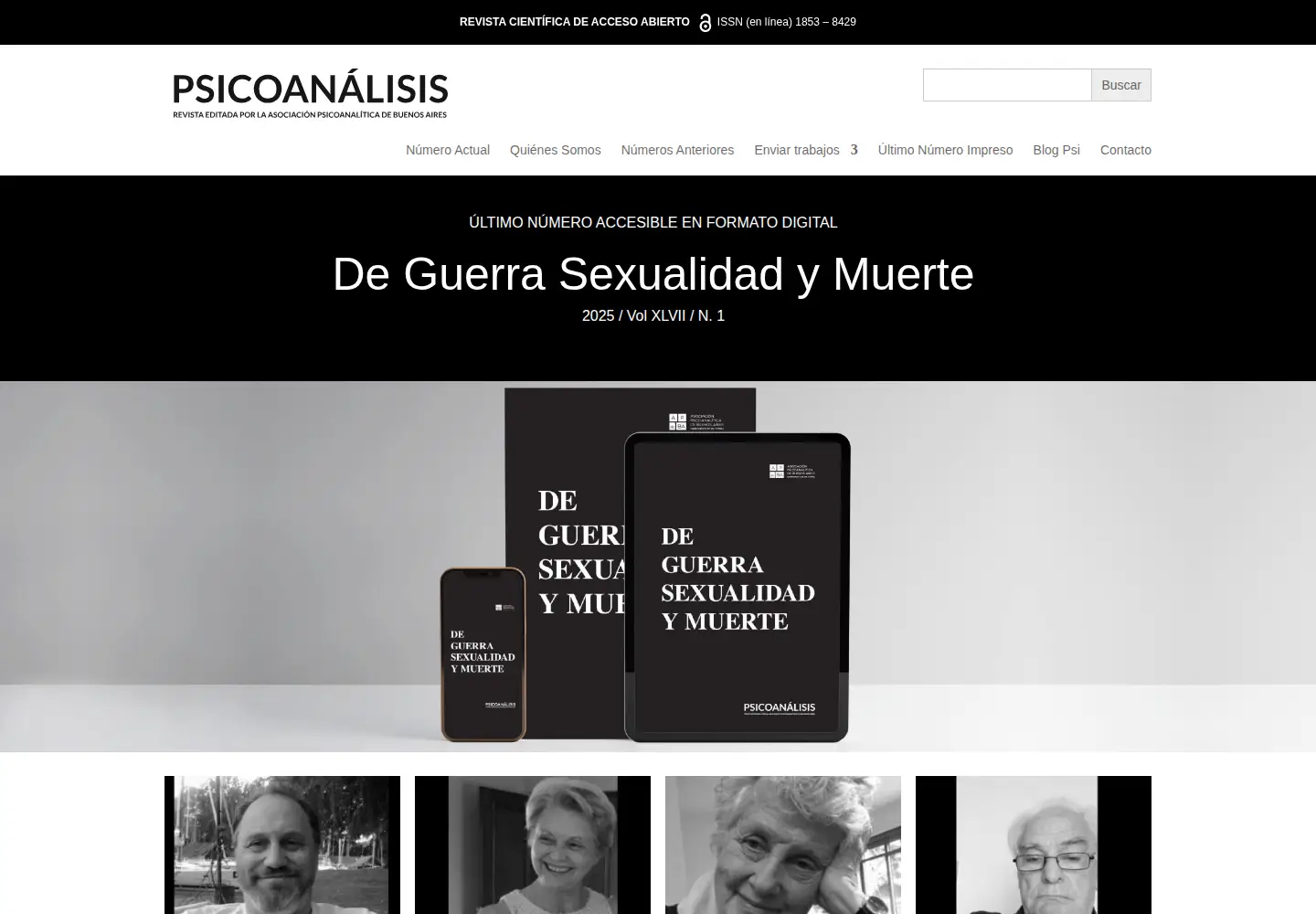 Captured homepage of psicoanalisisapdeba.org in the current scan