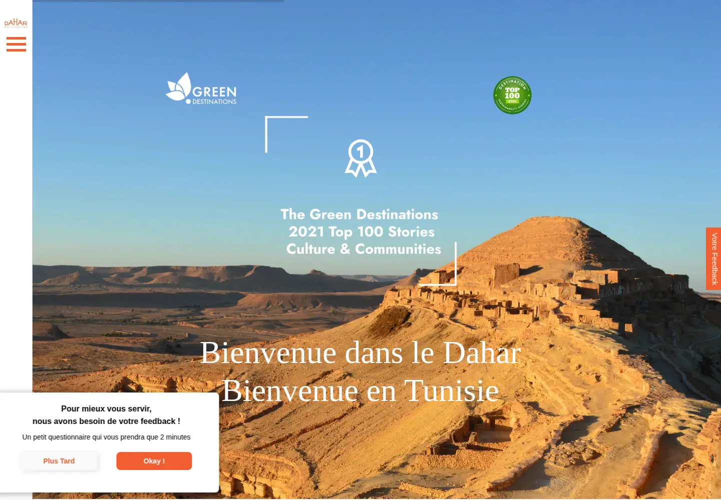 Screenshot of destinationdahar.com