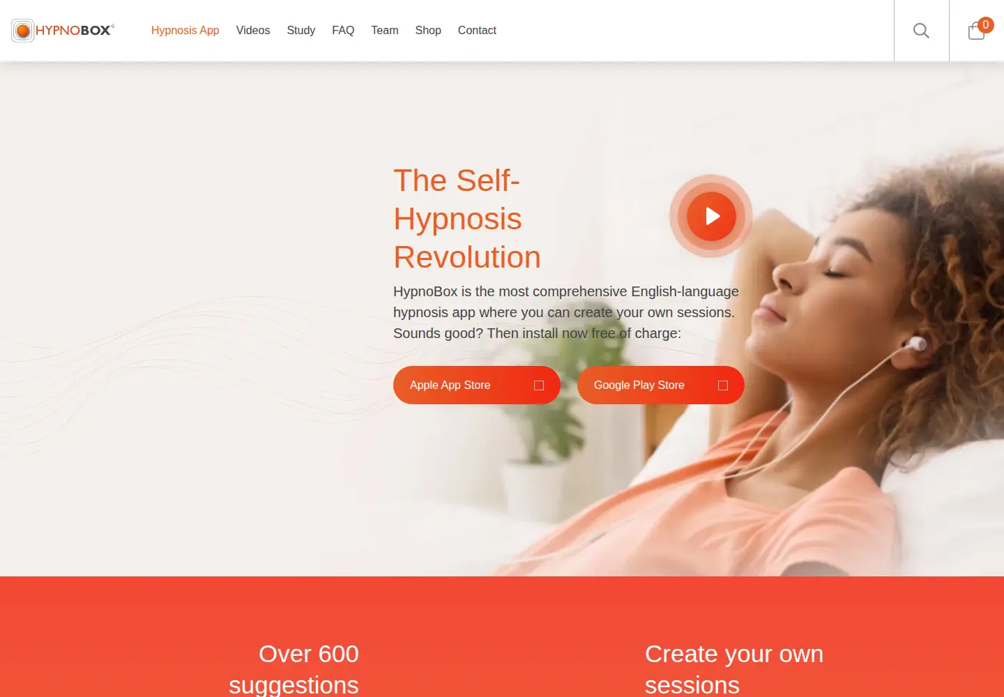 Screenshot of hypnobox.com