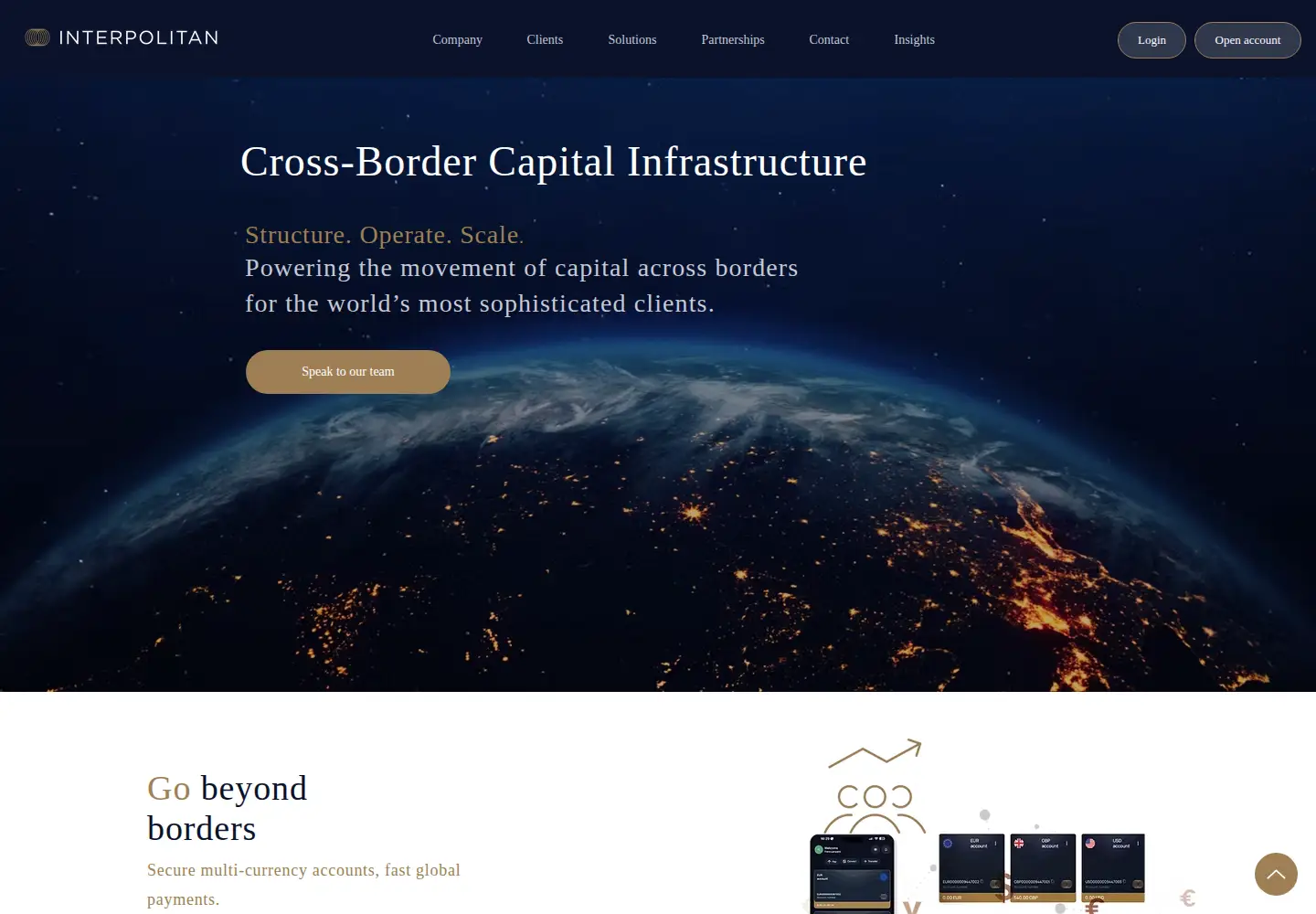 Screenshot of interpolitanmoney.com