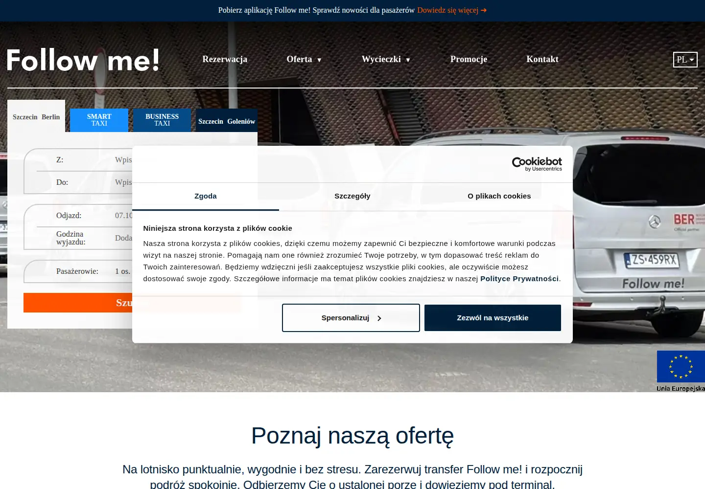 Screenshot of followme.pl