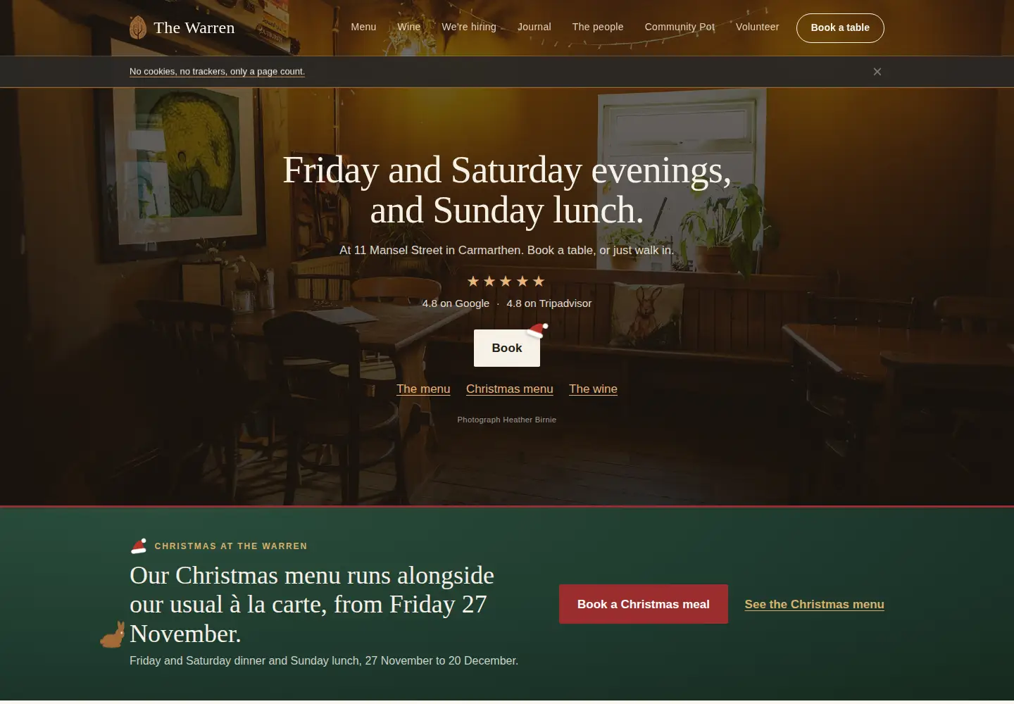 Captured homepage of warrenmanselst.co.uk in the current scan