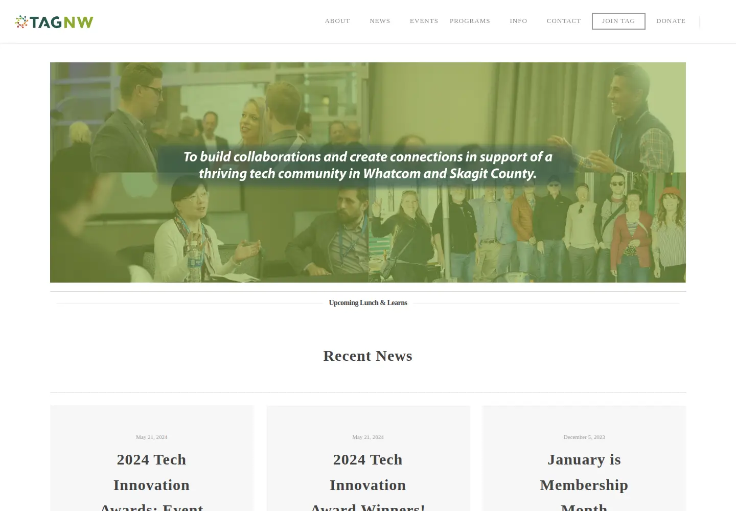 Screenshot of tagnw.org