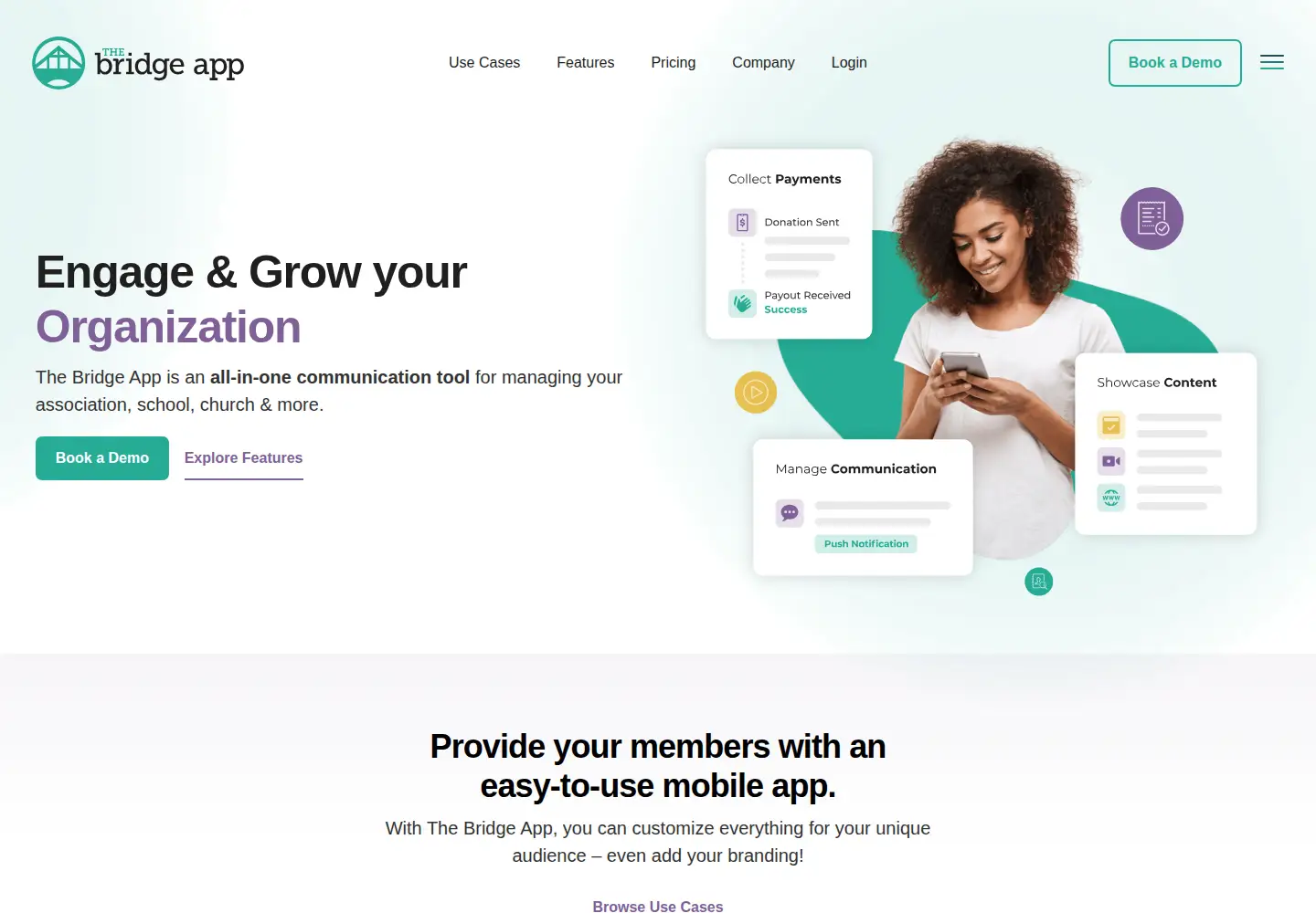 Screenshot of thebridgeapp.org