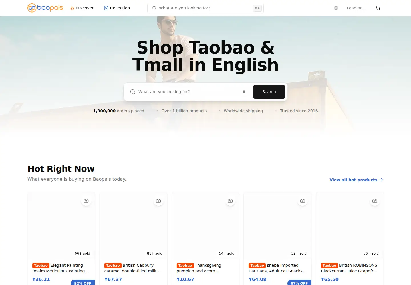 Screenshot of baopals.com