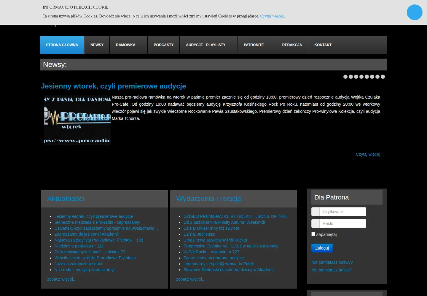 Screenshot of proradio.pl